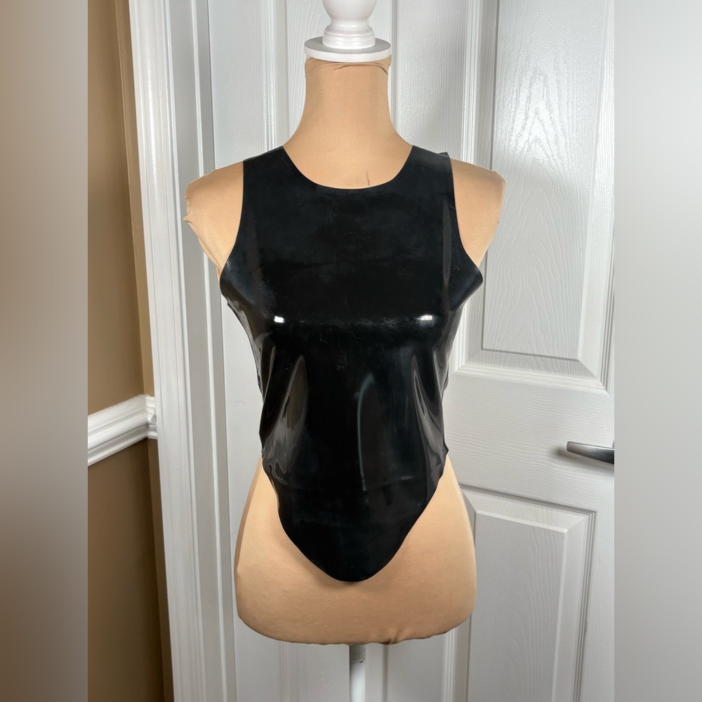 Miaou Jinx Tank Top Cami Latex Black Fetish Sz Large NWT $295...Revolve - Picture 3 of 16